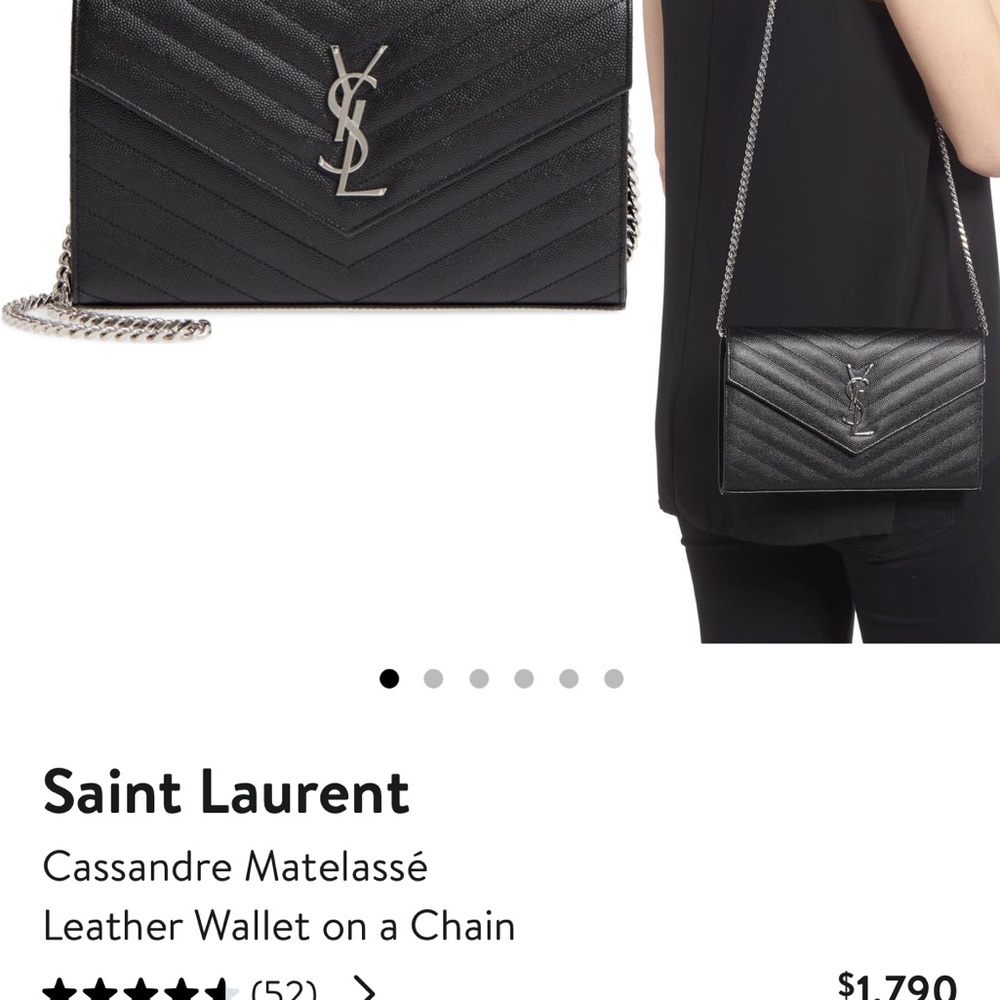 Ysl wallet on a chain, prestige condition. Comes with dust bag. From Nordstrom
